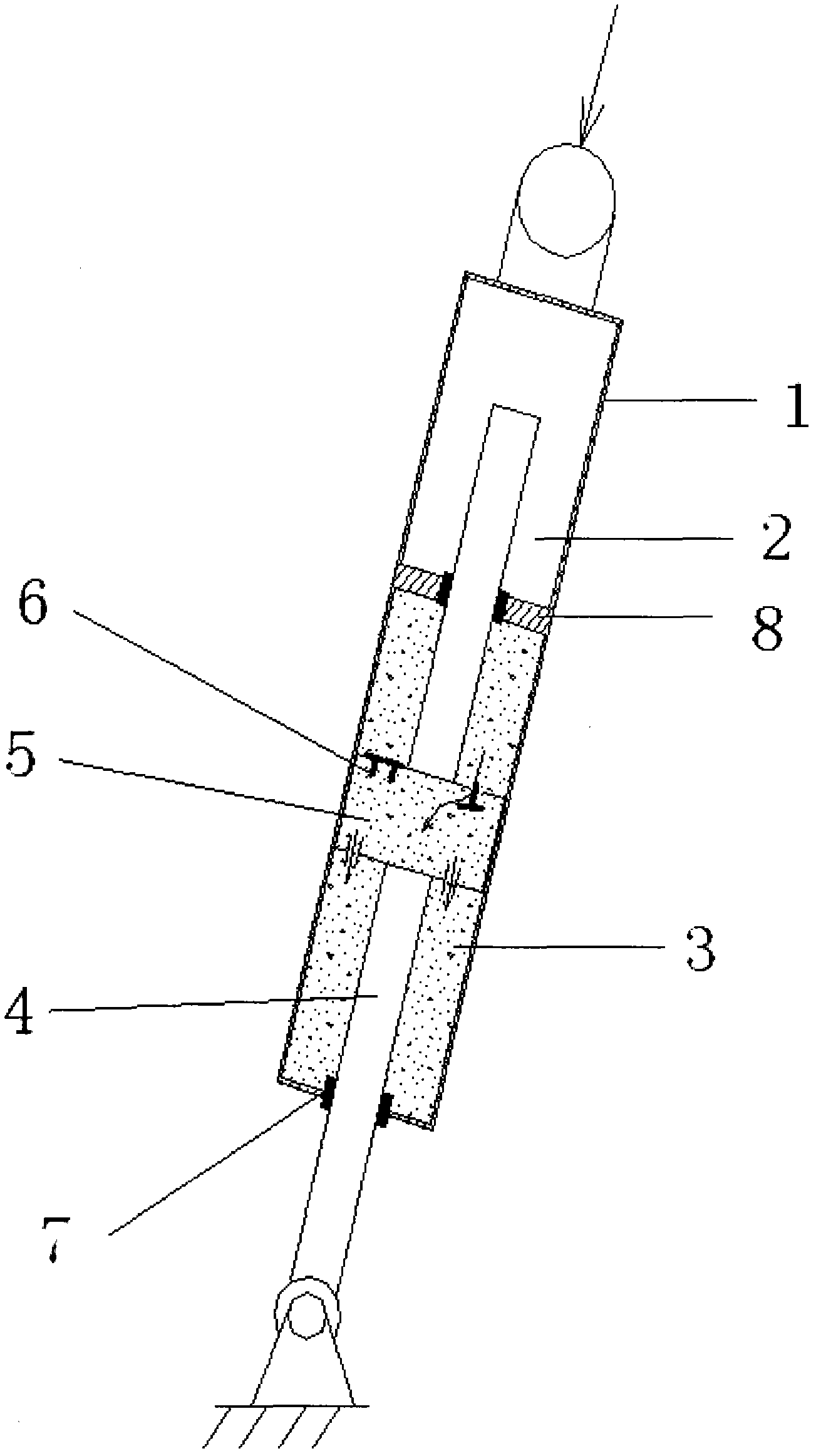 Fluid variable damping shock absorber and washing machine equipped with same