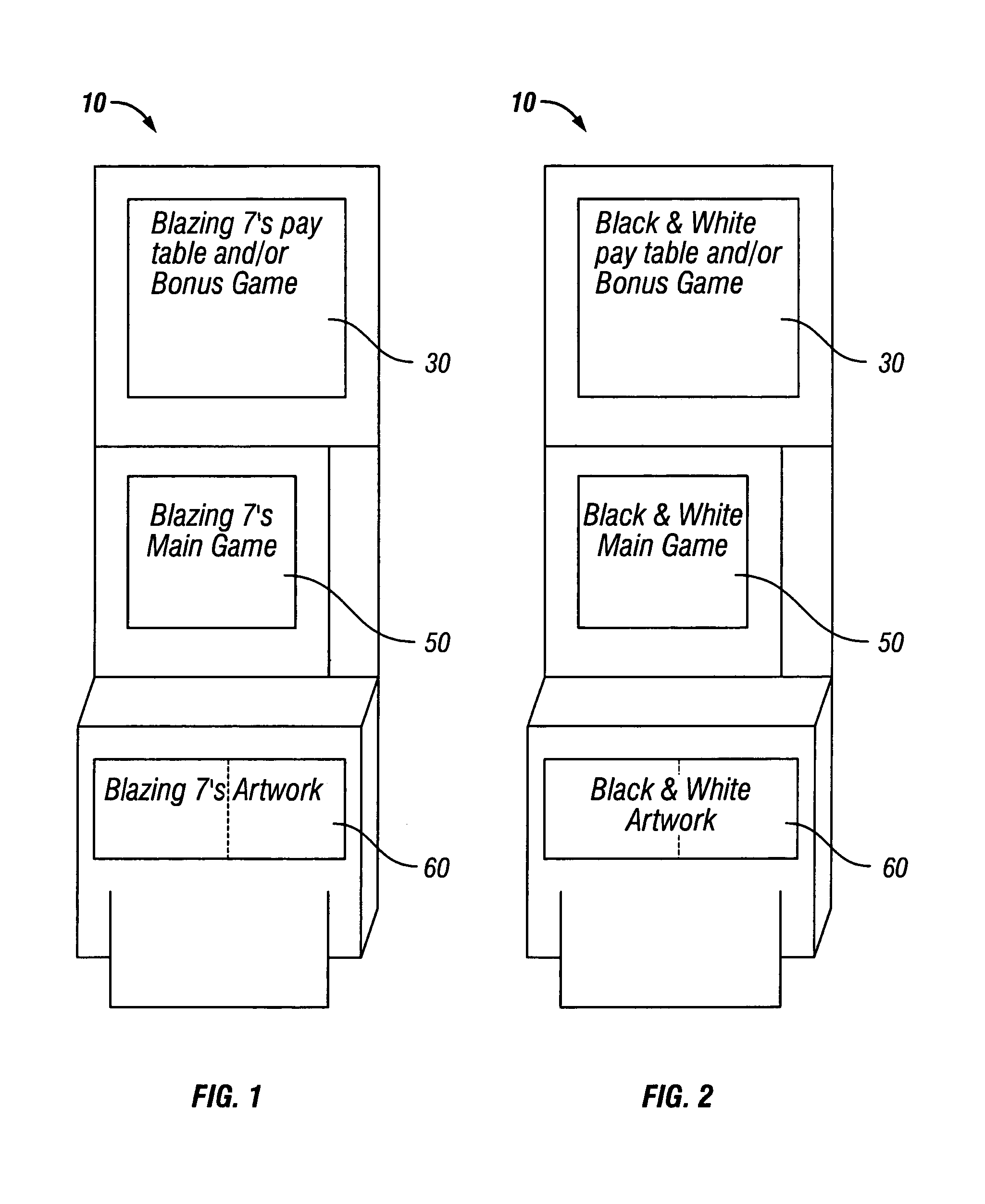 Reconfigurable gaming machine