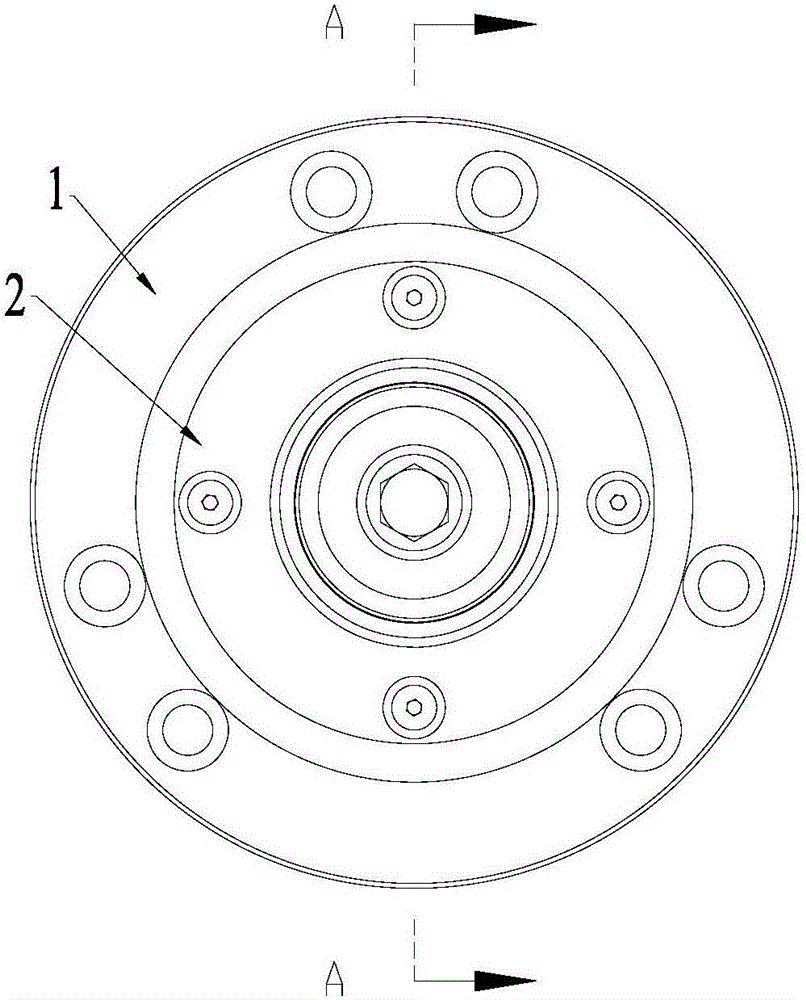 Back pull type cylinder clamp and planet carrier machining equipment