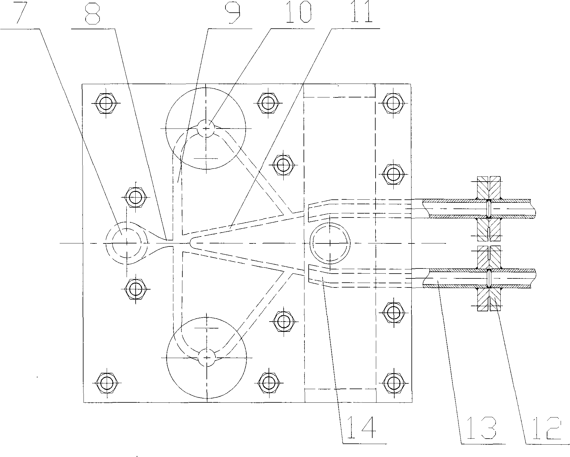 Gas capacity variable frequency modulation self-excitation oscillation jet stream refrigerating machine