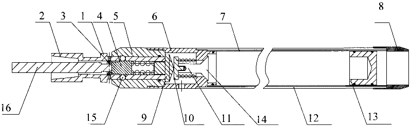 Water-locking type unconsolidated formation sampling drilling tool