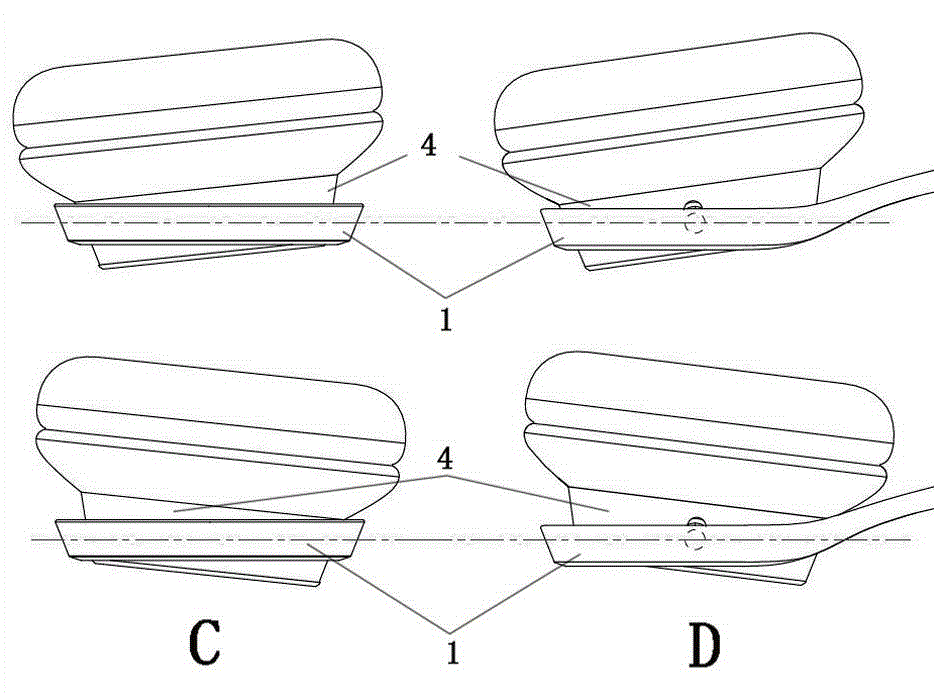 Single-axis ear shell omni-directional automatic adjustment device