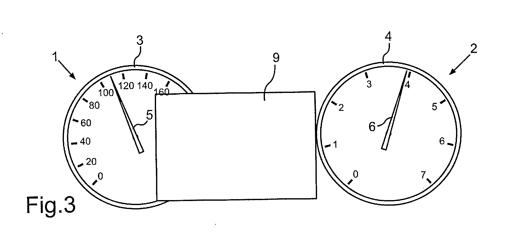 Method and Device for Displaying Values in a Vehicle