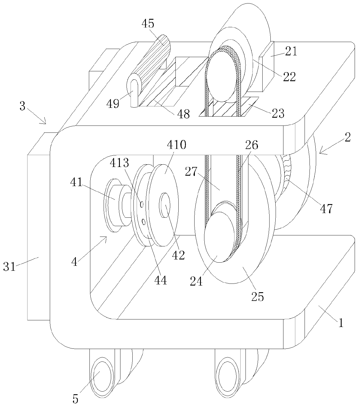 Motor automatic winding device based on cable damage self-detection