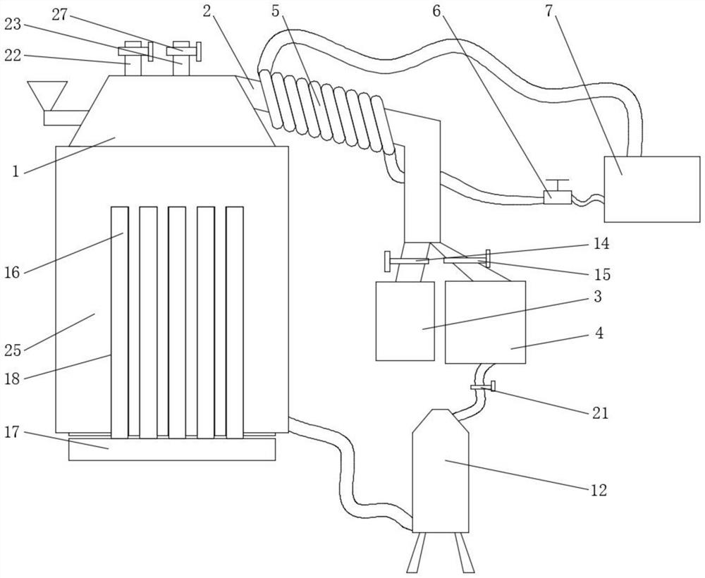 Temperature change carbonization device and method for organic matter