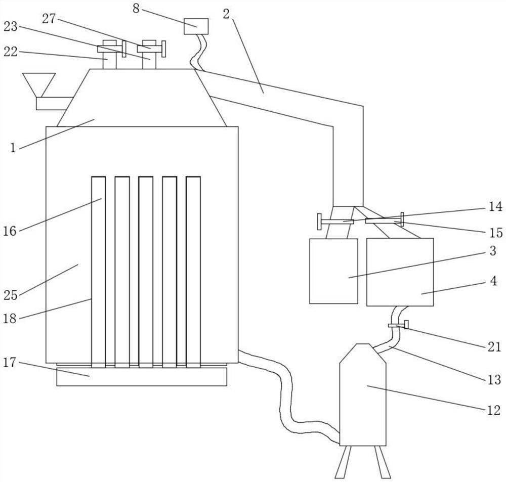 Temperature change carbonization device and method for organic matter