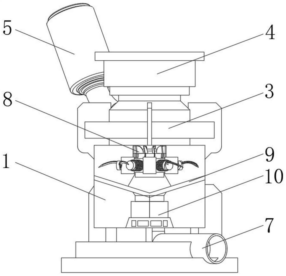 Feed mixing device