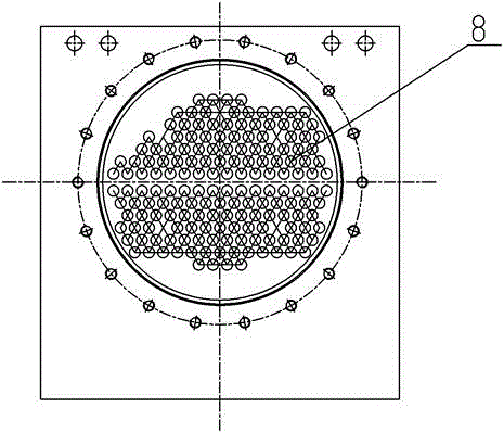 Marine condenser with carbon steel and polyethylene hot-melted combined pipe box