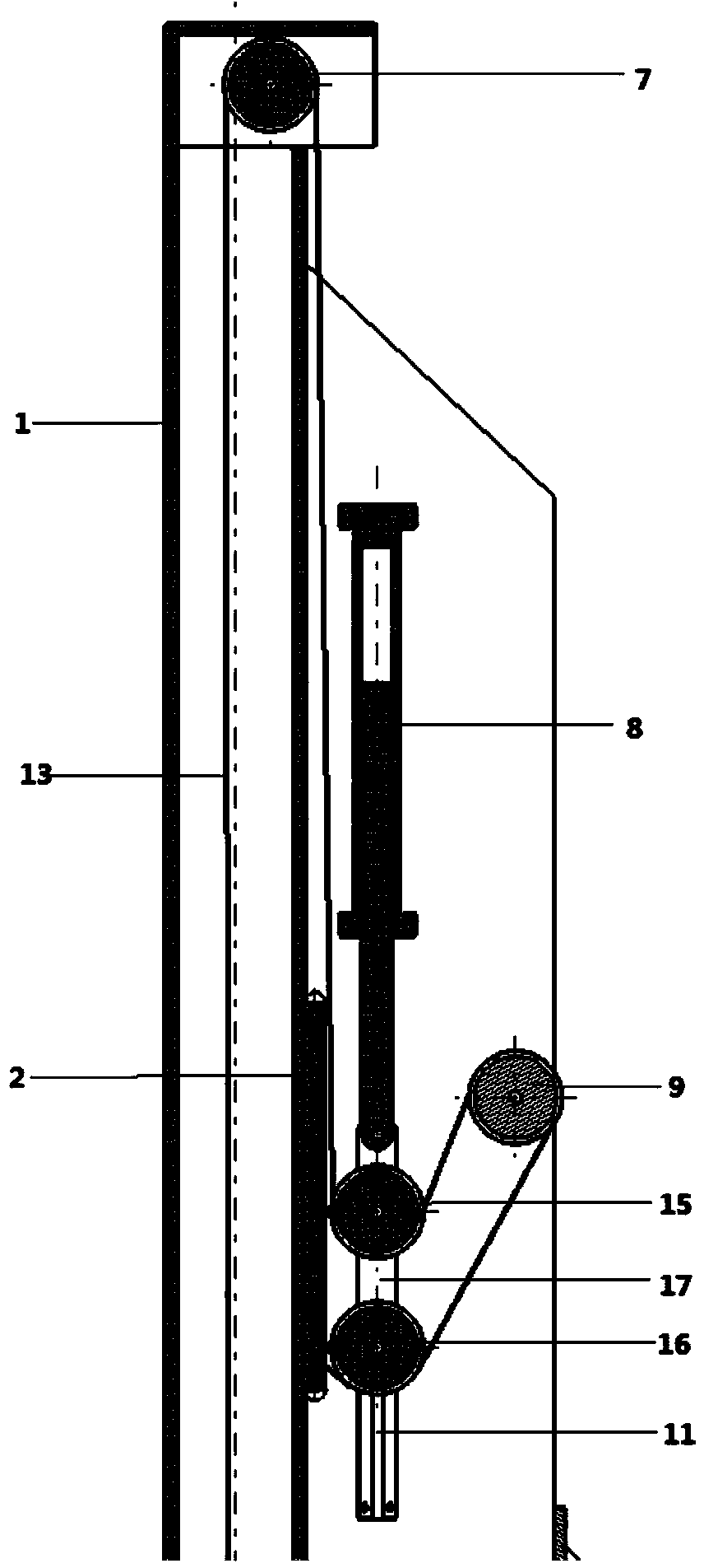 Gravity type hydraulic breaking hammer