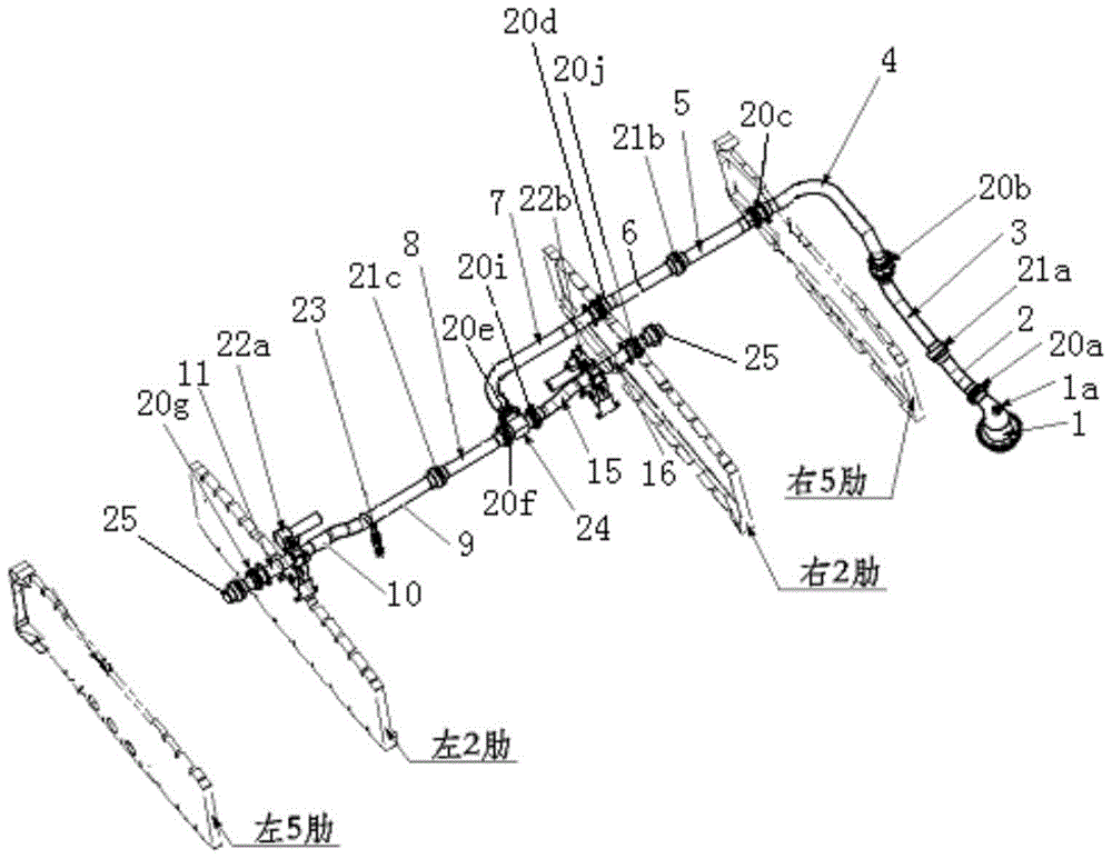 Airtight test method for pressure refueling pipeline of aircraft wing fuel tank