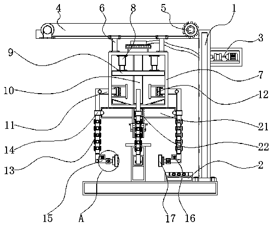 Oil injecting type manipulator with function of rust removal for positioning pin production