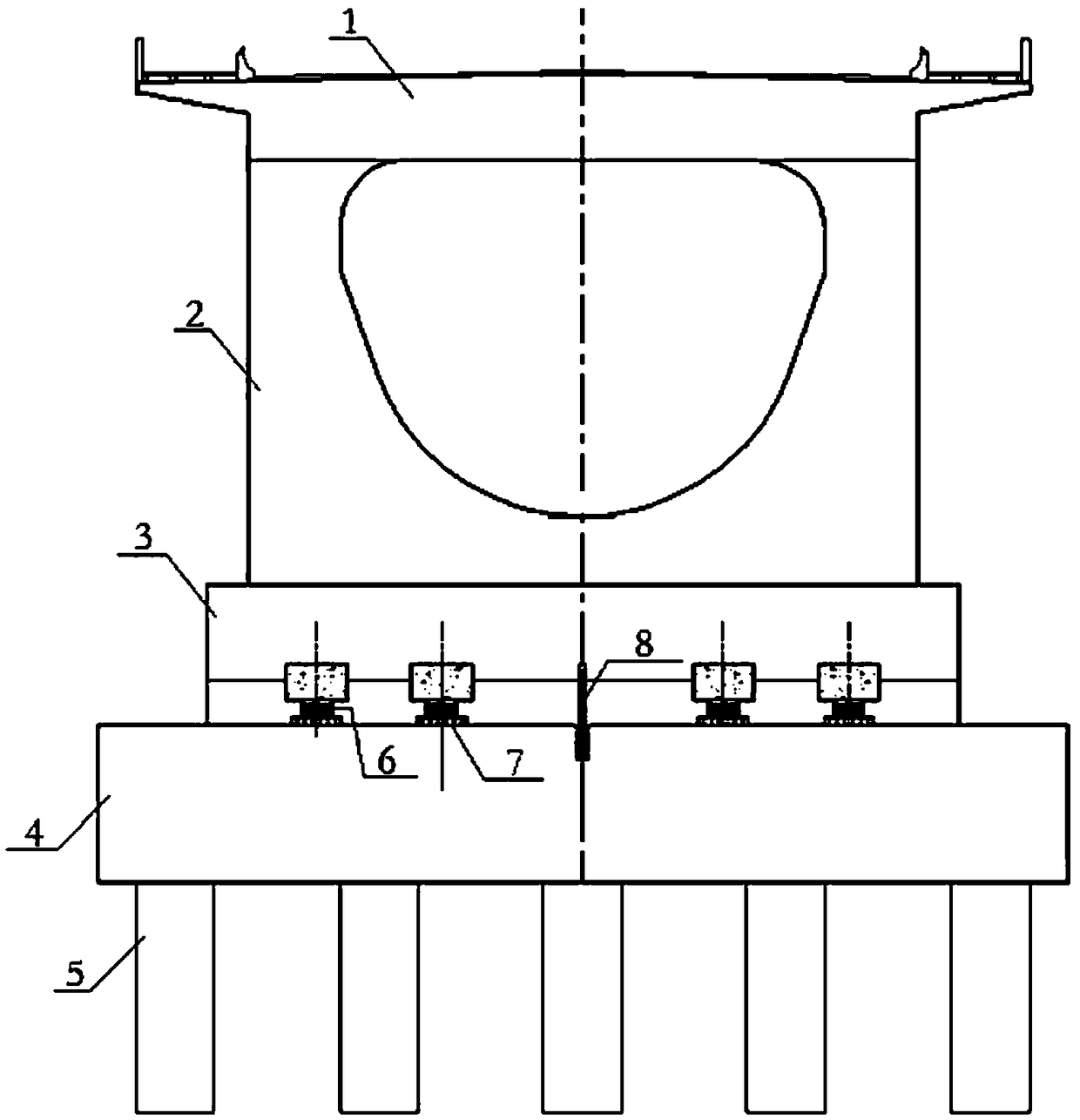 Multi-support point bridge rotation system and method for performing bridge rotation construction with same