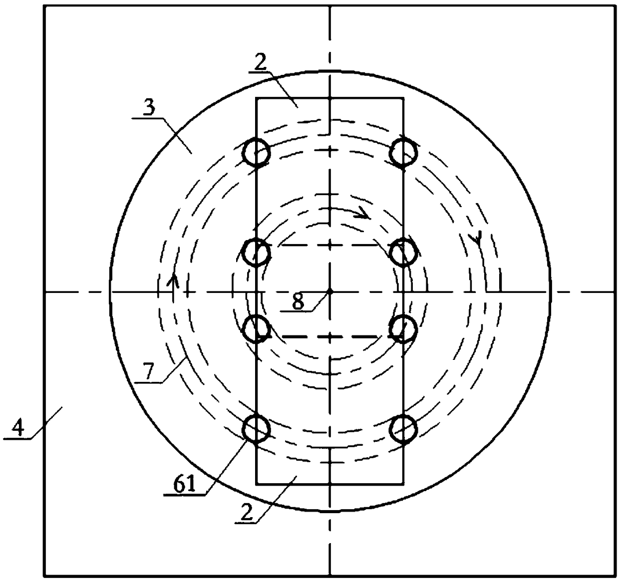 Multi-support point bridge rotation system and method for performing bridge rotation construction with same