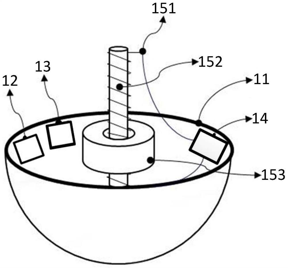 Intelligent internet-of-things washing ball for laundry equipment