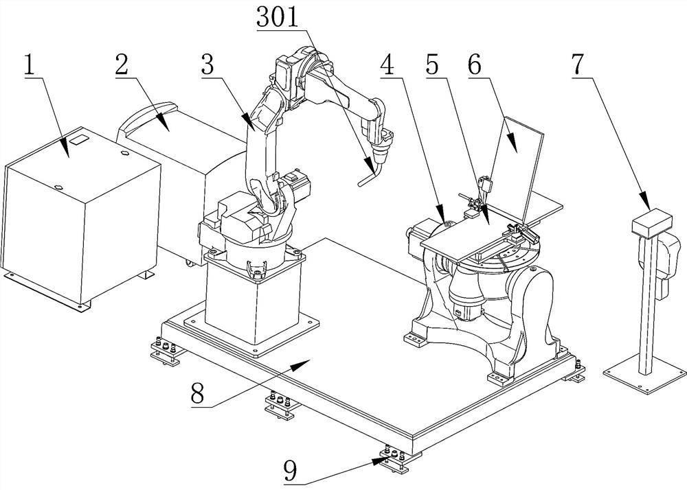 Full-penetration welding device for weld joint of welded part and welding method of device