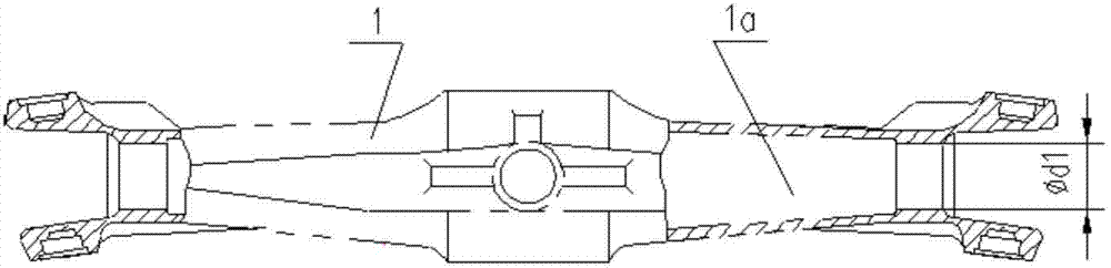 Electric probe cleaning device for axle case inner cavity