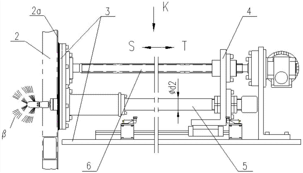 Electric probe cleaning device for axle case inner cavity