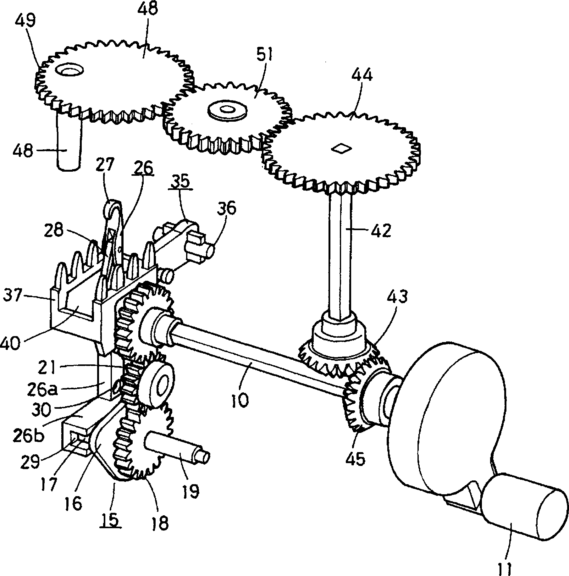 Manual knitting machine