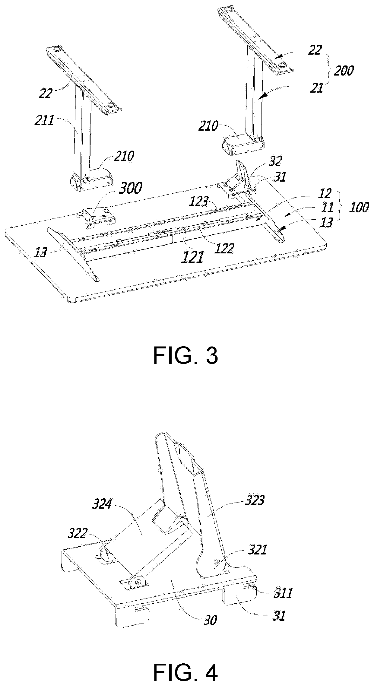 Modularized fast assembly lift desk and fast assembly method therefor