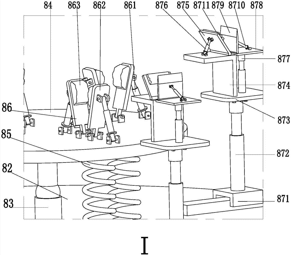 Automatic mounting and dismounting robot for LED lamp tube grating-shaped protective cover