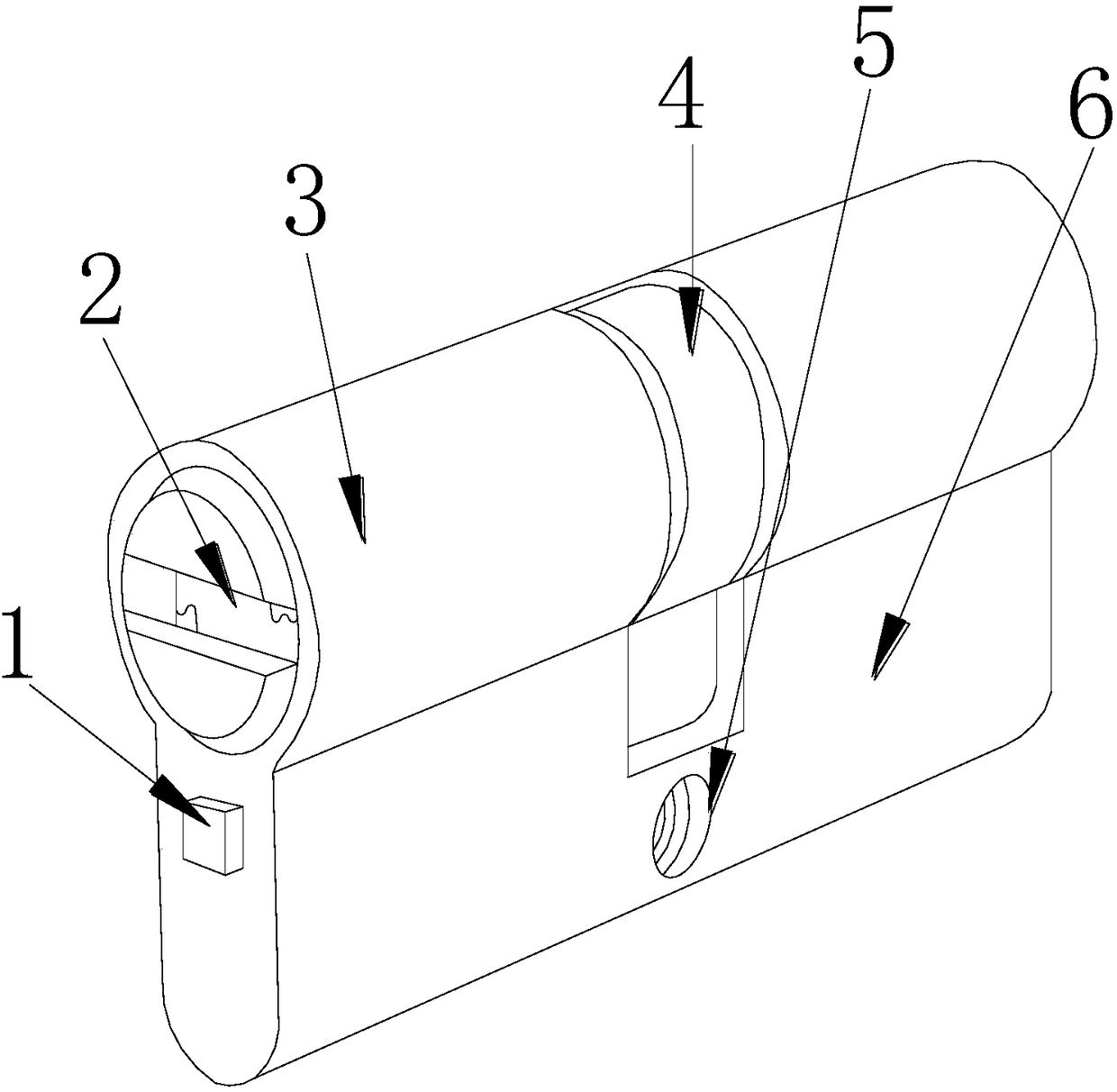 Lock cylinder installing structure