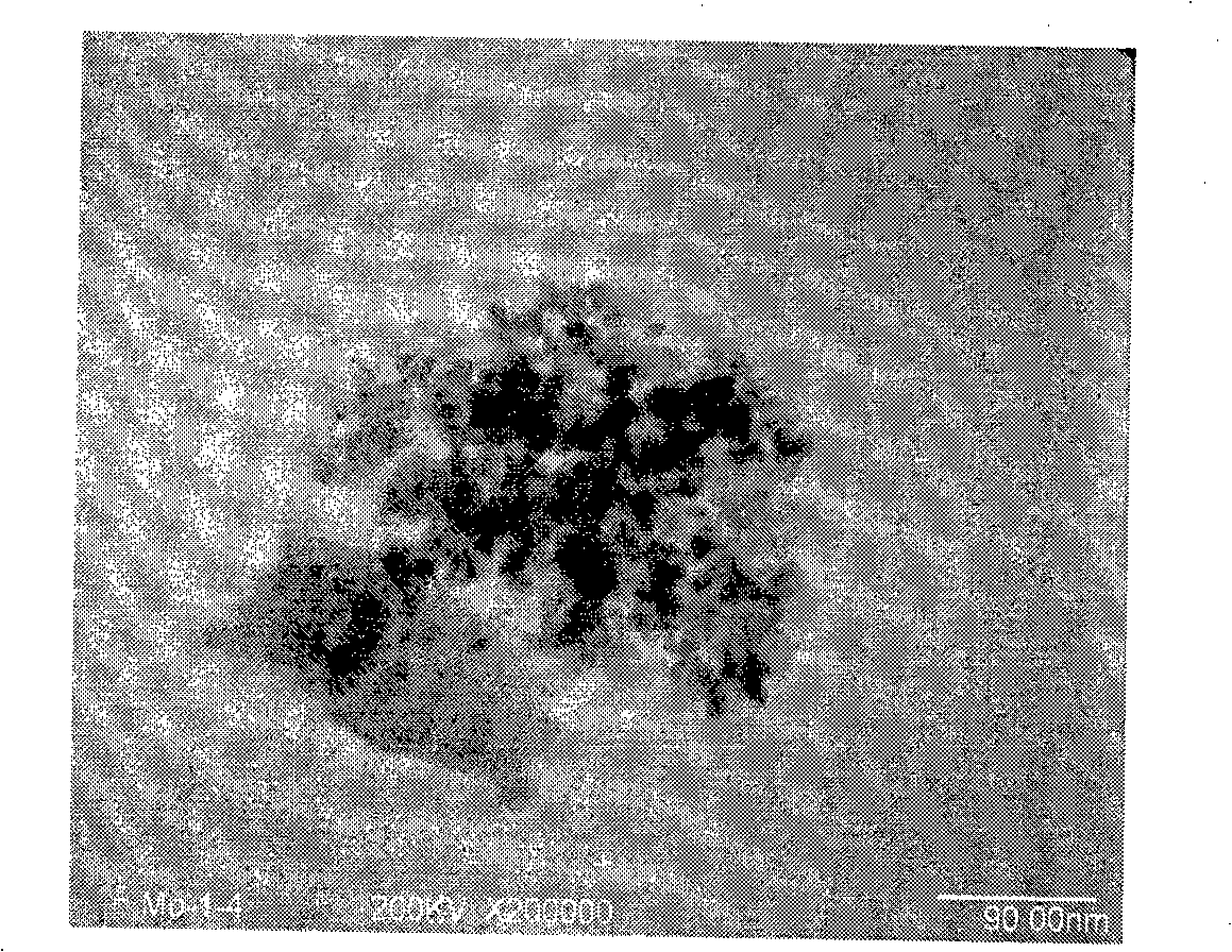 MoO3-SnO2 base doped nano composite metal oxide and method for producing the same