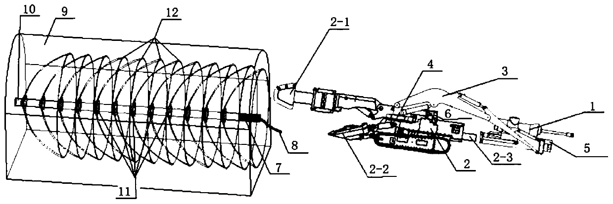 A tunneling method for weakening strength of hard rock mass