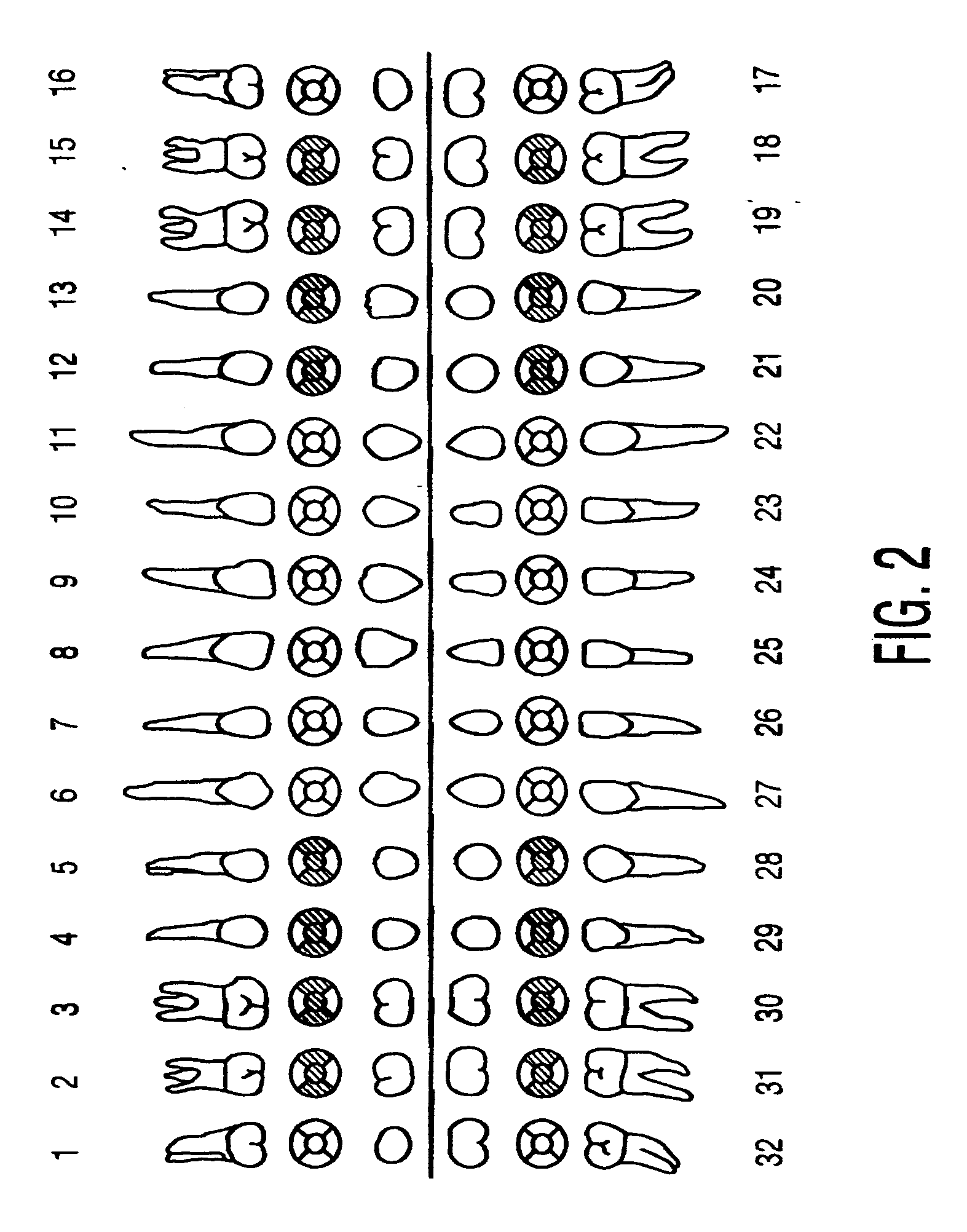 Method for producing a quantitative measure of dental health