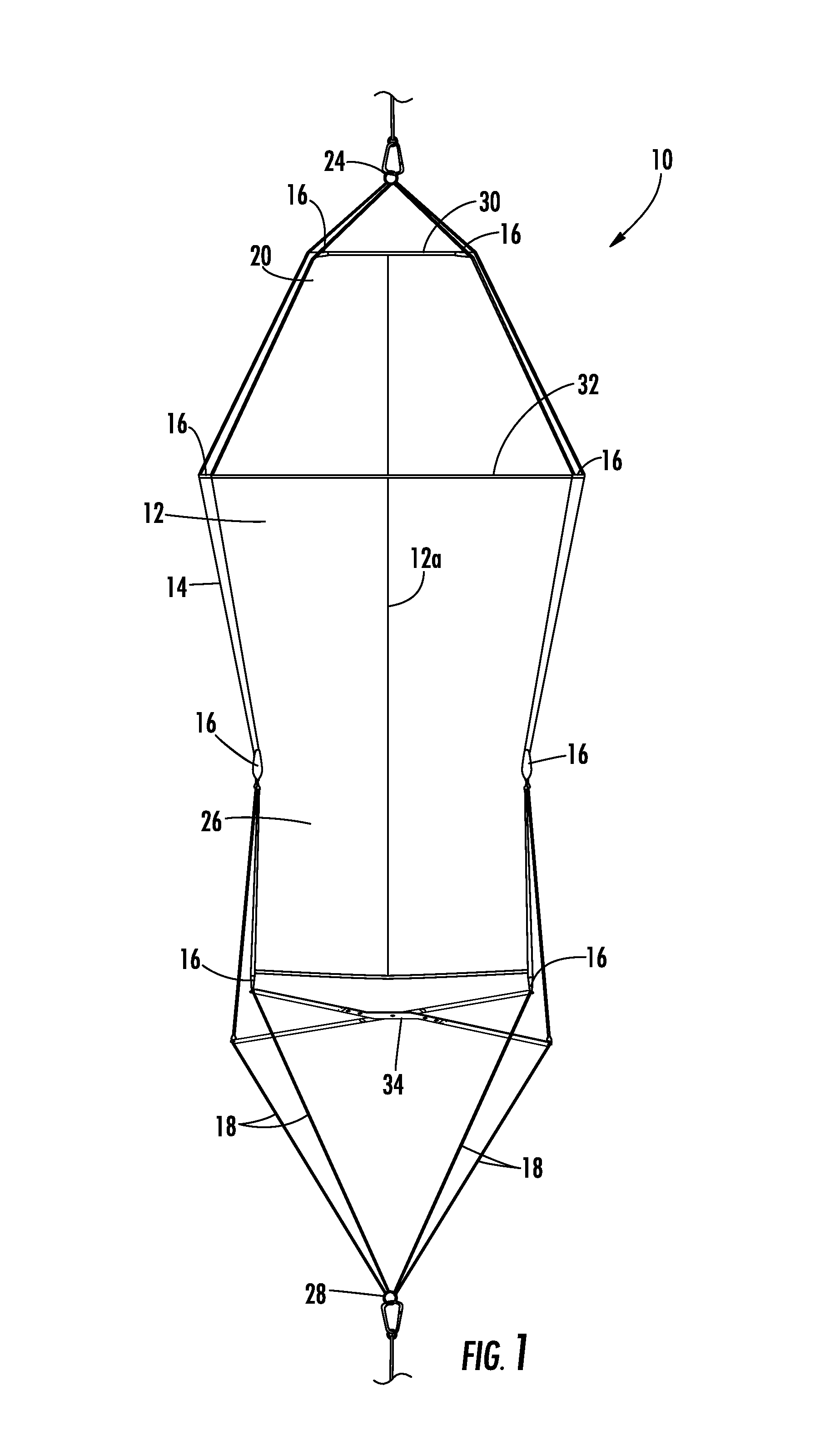 Hammock with quadrecline geometry