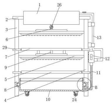 Campus landscape combined flower and plant planting device capable of collecting rainwater