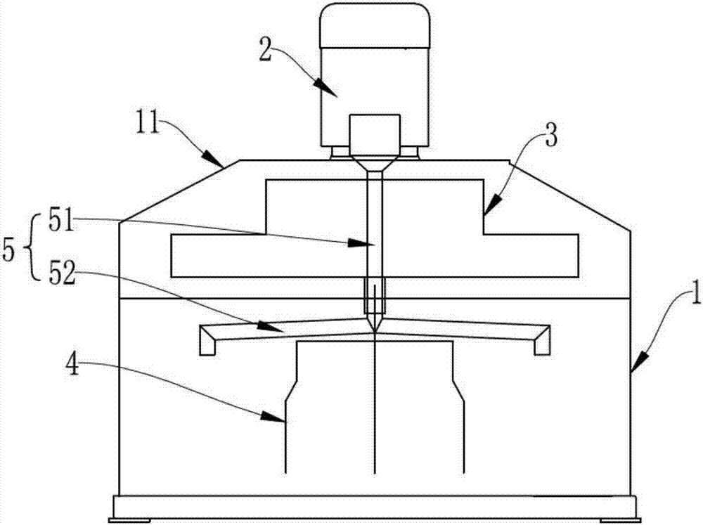 Stirring device easy to feed during operation