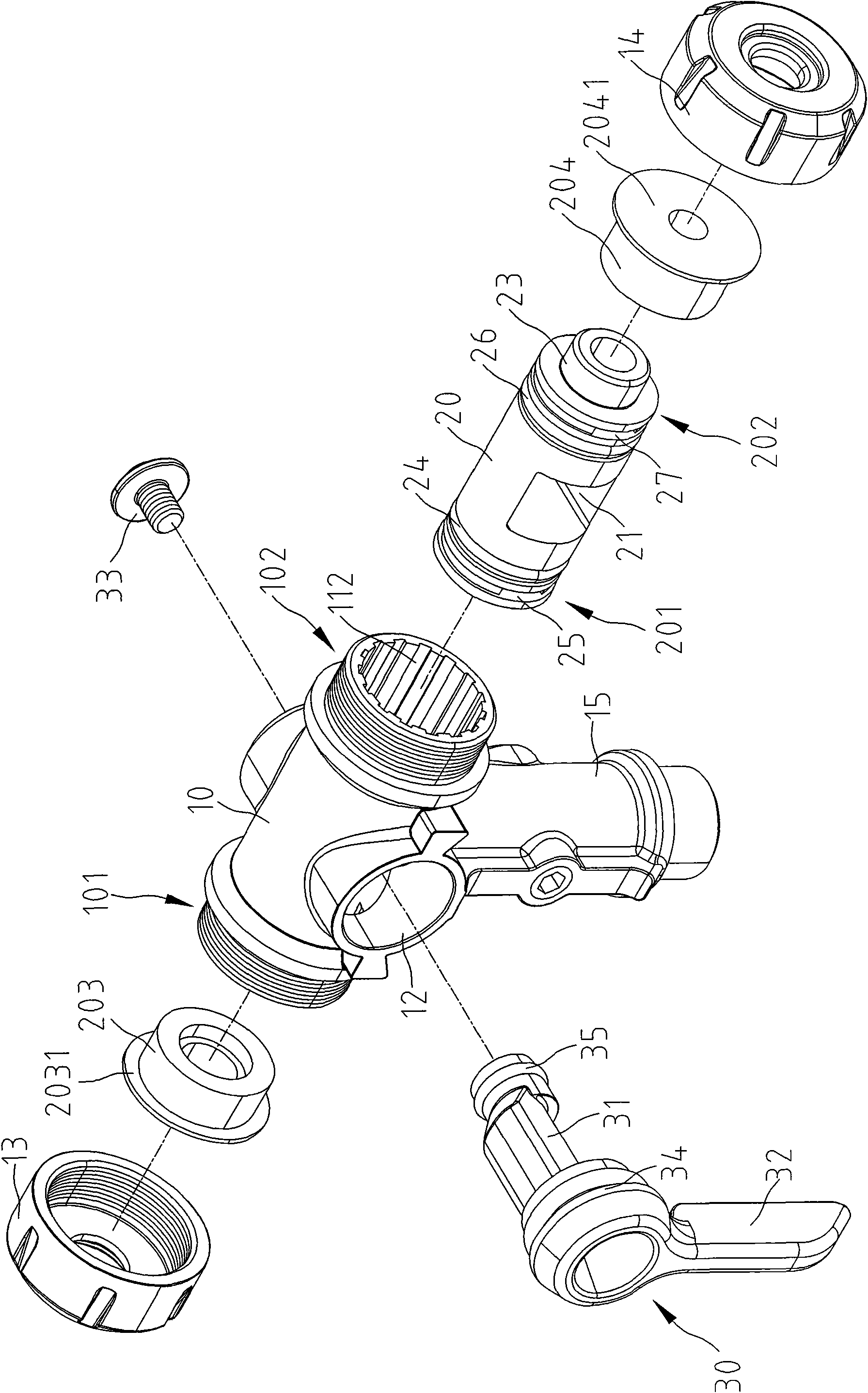 Dual-air tap inflating joint capable of improving air leakage