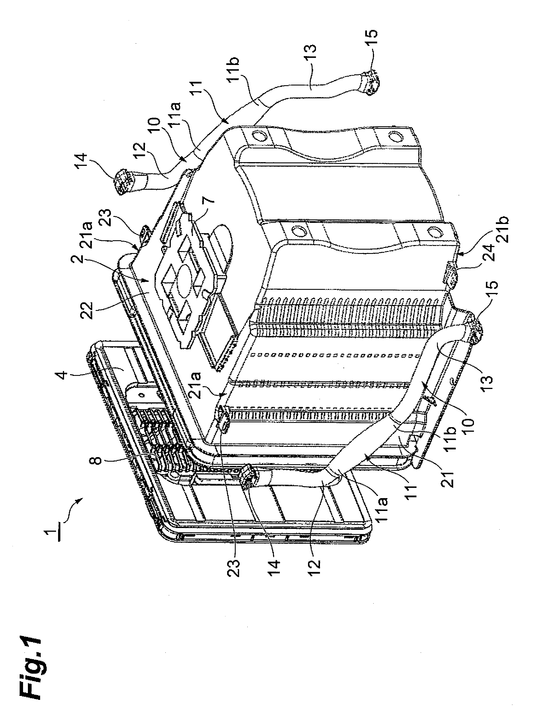 Substrate container and handle thereof