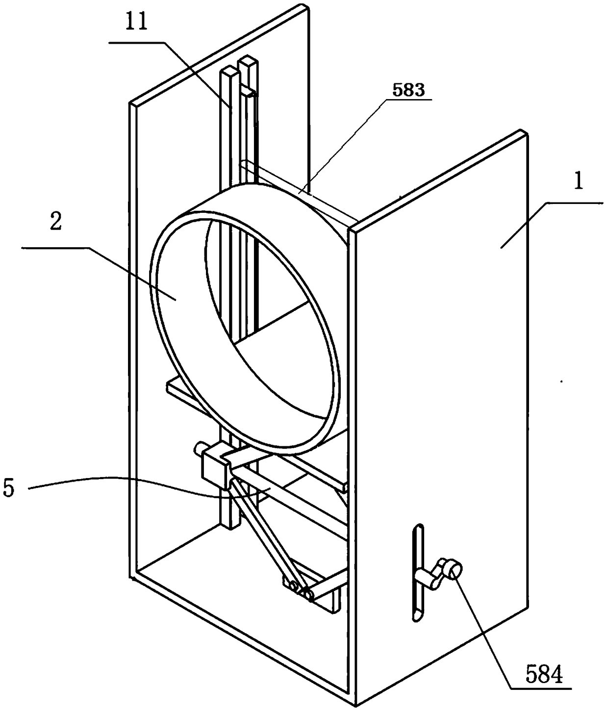 A semi-mobile semi-fixed escape slide device