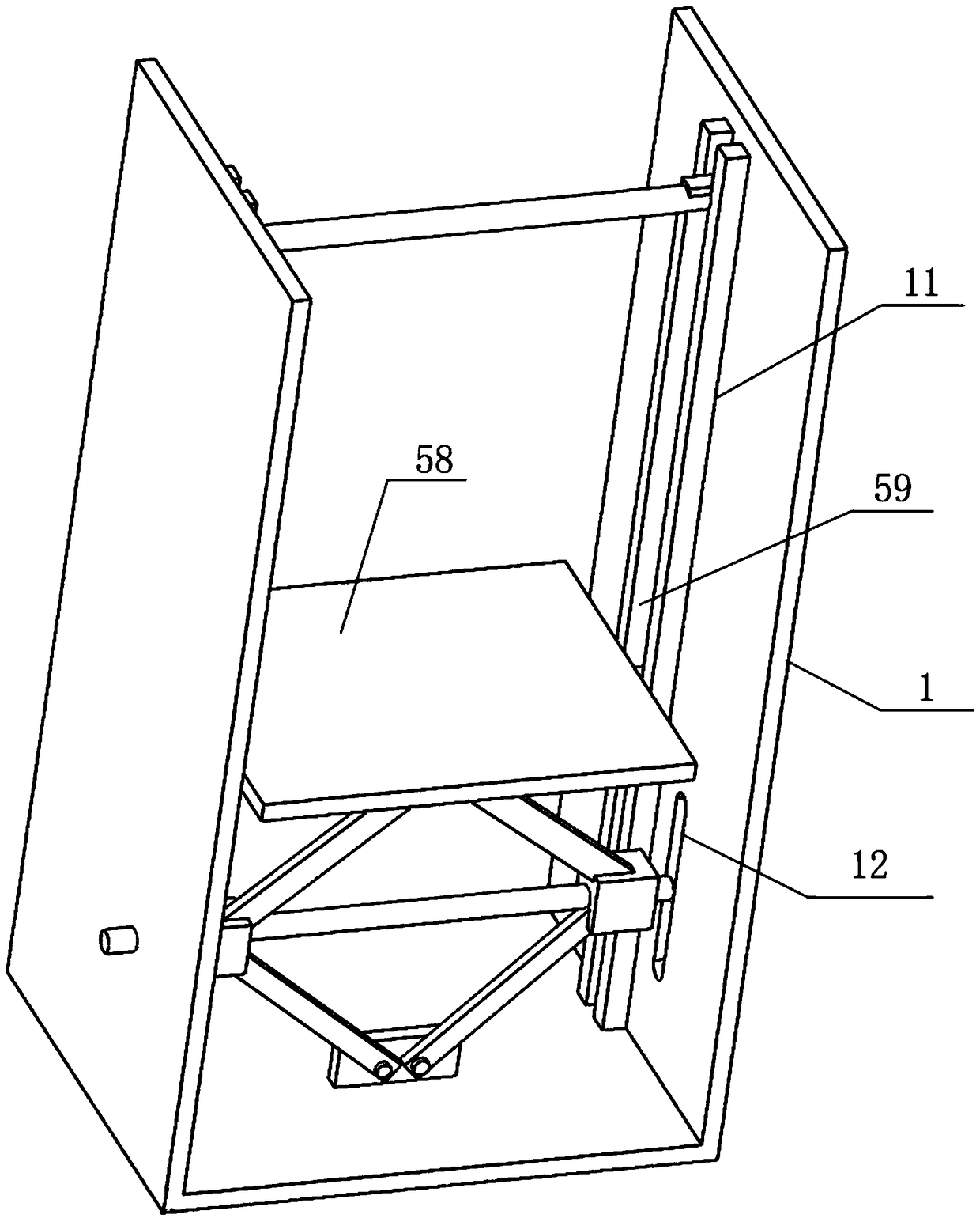 A semi-mobile semi-fixed escape slide device