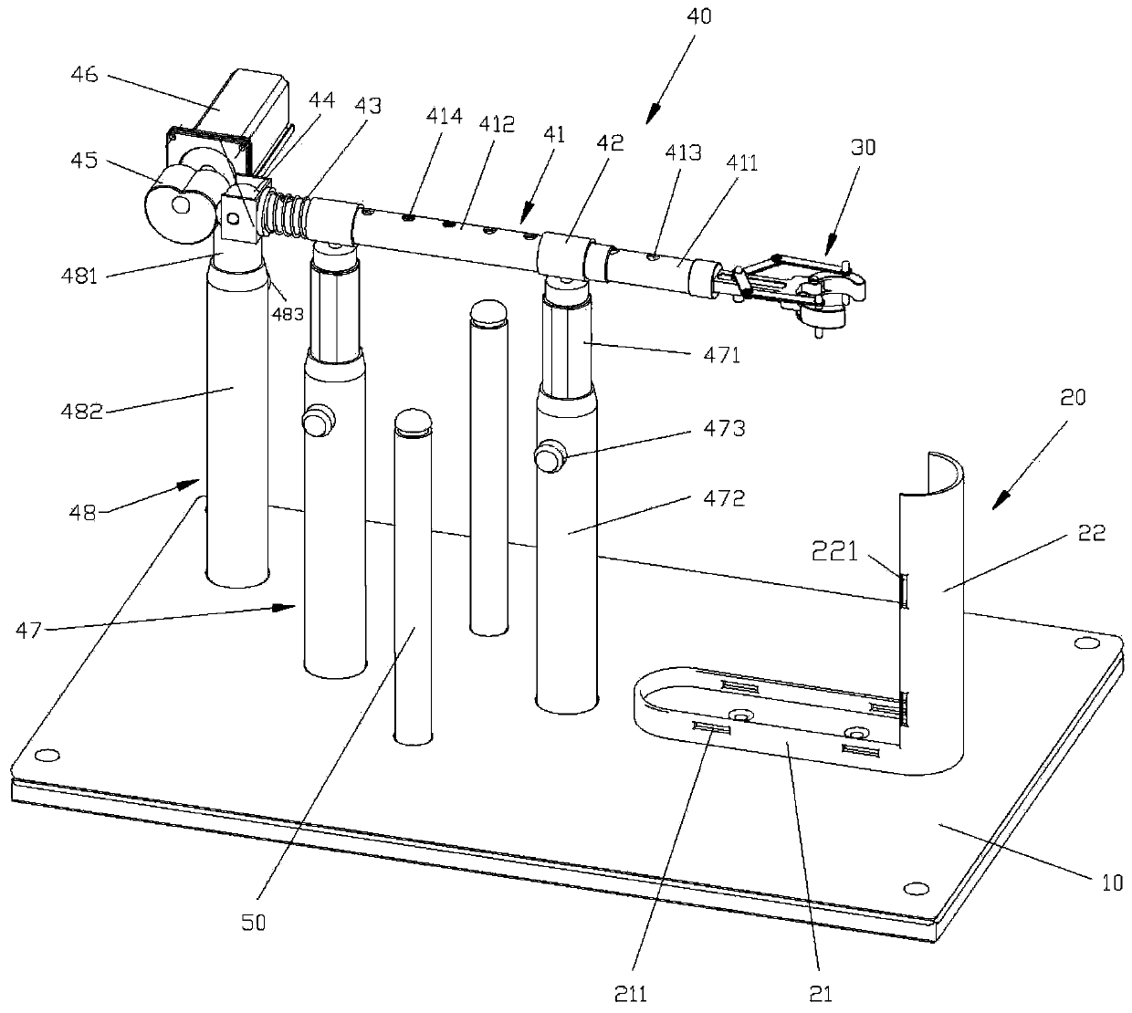 An automatic knee massage device