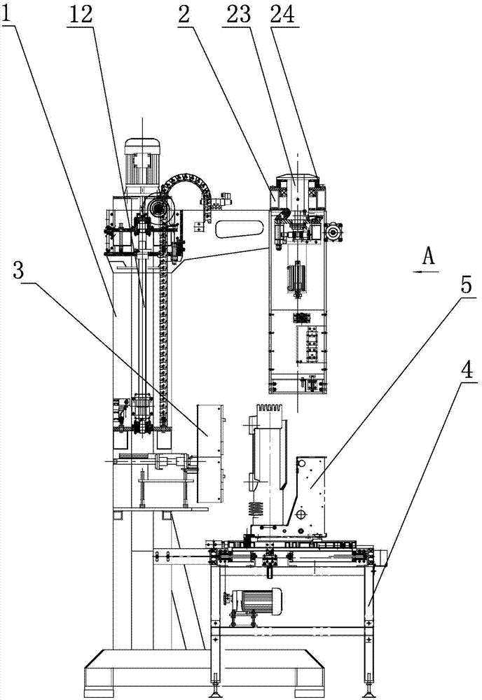 Mechanical property detecting working table for vacuum circuit breaker