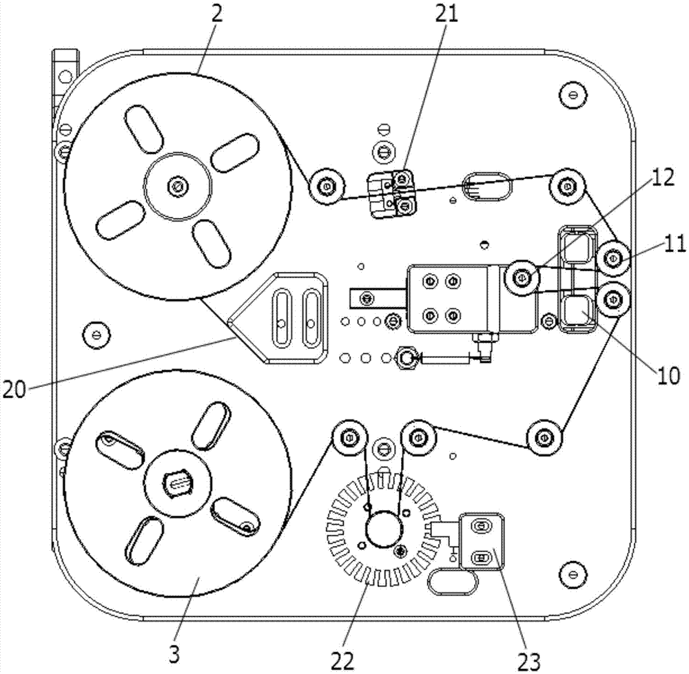 Needle glue removing mechanism and dispenser