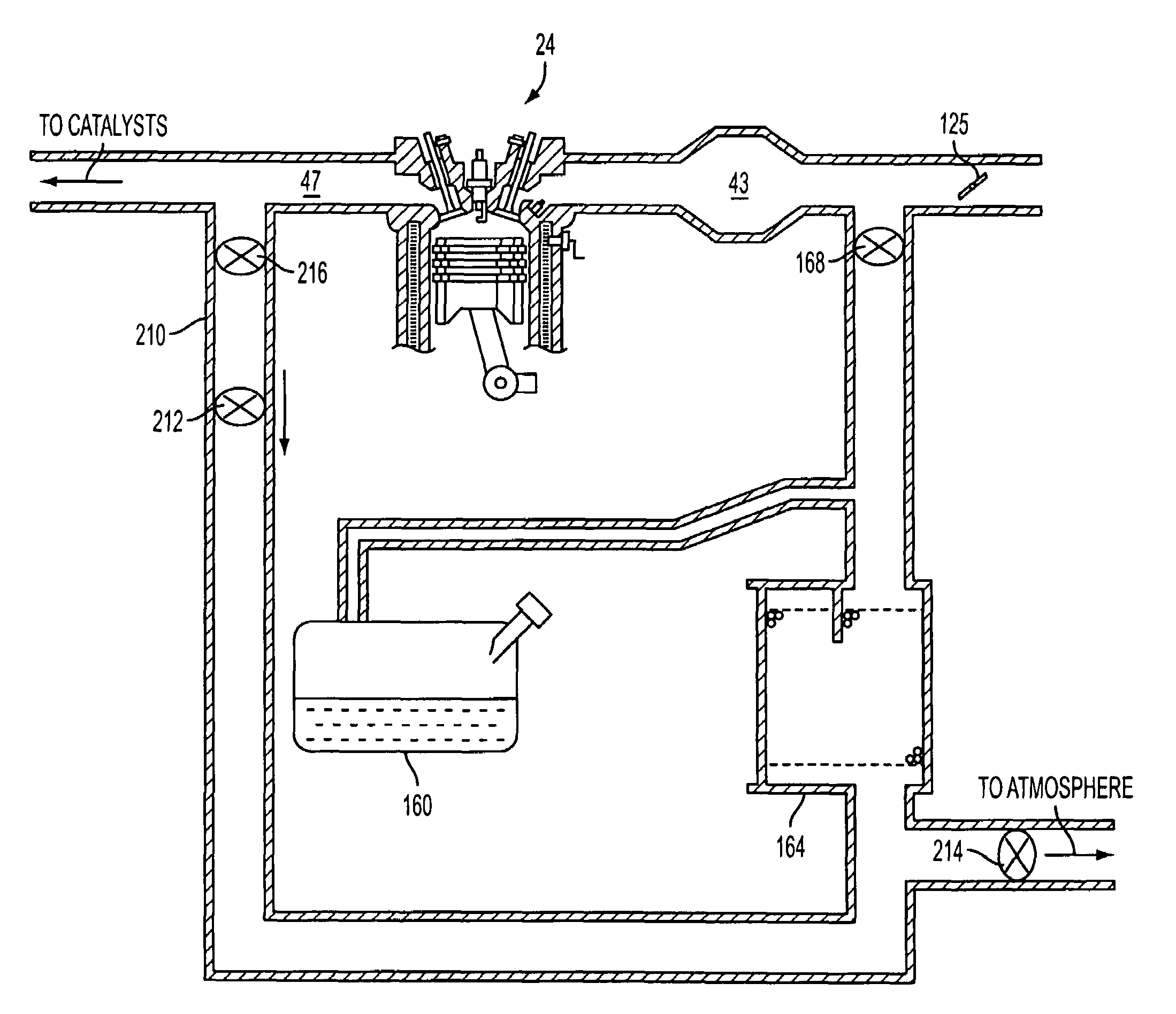 System and method for purging fuel vapors using exhaust gas