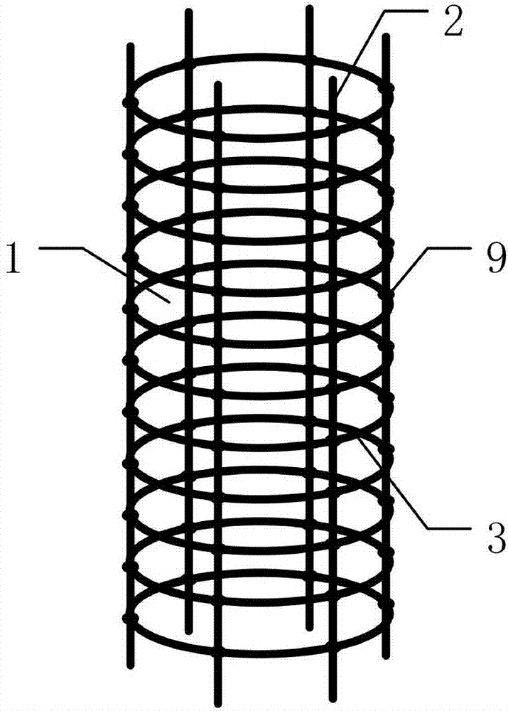 Mechanical connection method of highway bridge engineering pile foundation reinforcing steel bars