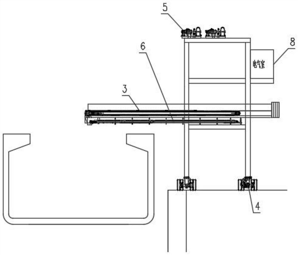 Construction waste environment-friendly ship loader