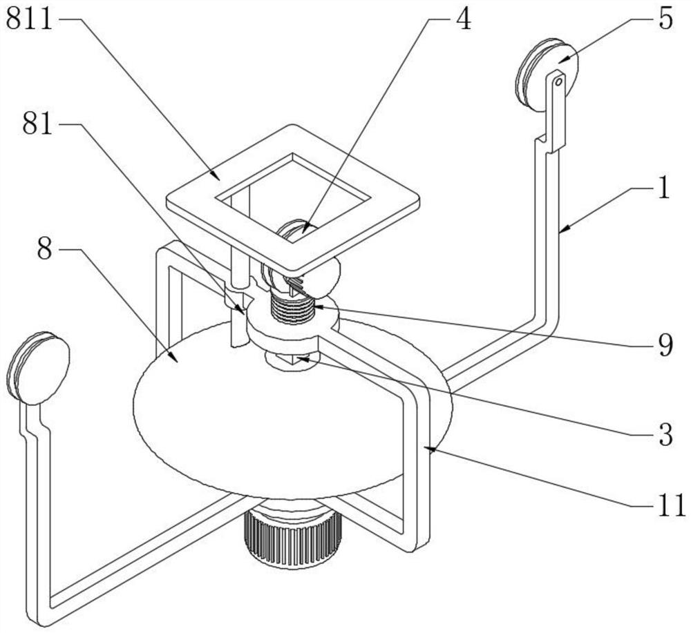 Power transmission line tensioning type inspection robot energy-saving suspension device