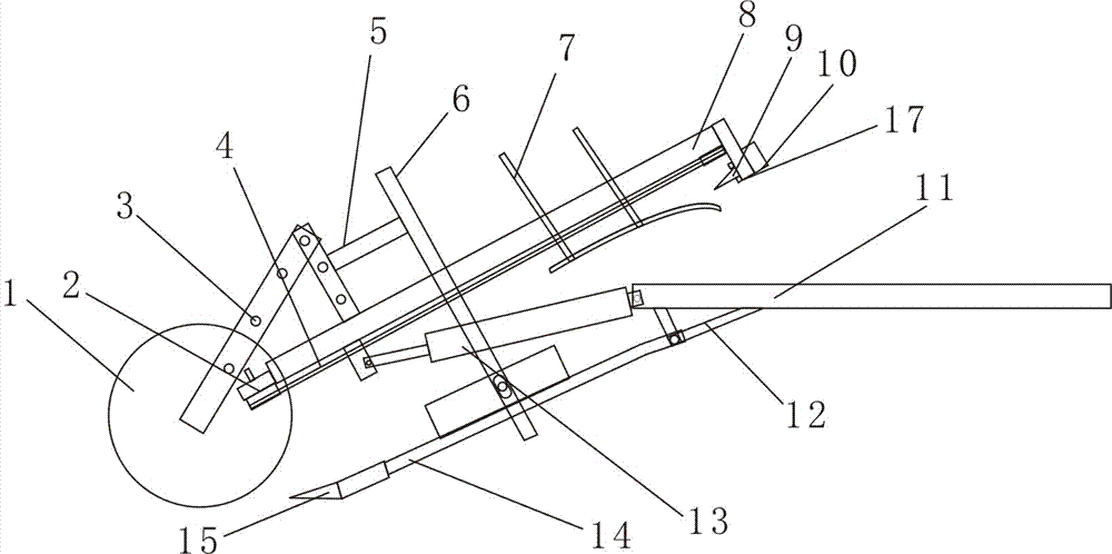 Linkage header of crop harvester