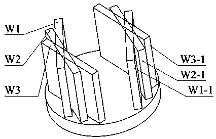 A method for calibrating the rotation axis of a holographic interference four-axis measuring device