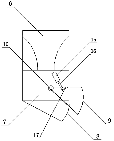 A device for removing foreign matter in the pipeline of a blowing-carding combined machine and an automatic opening and closing device for the warehouse door