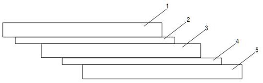 Warning adhesive tape and preparation method thereof