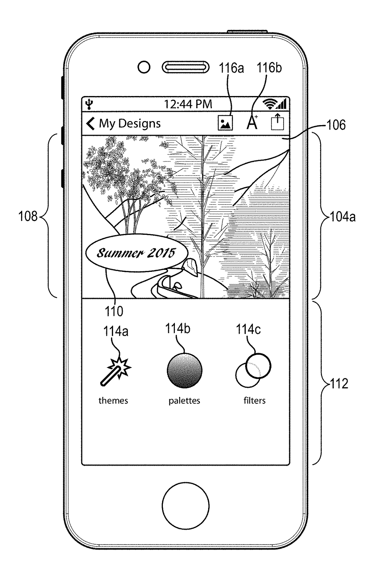 Positioning text in digital designs based on an underlying image