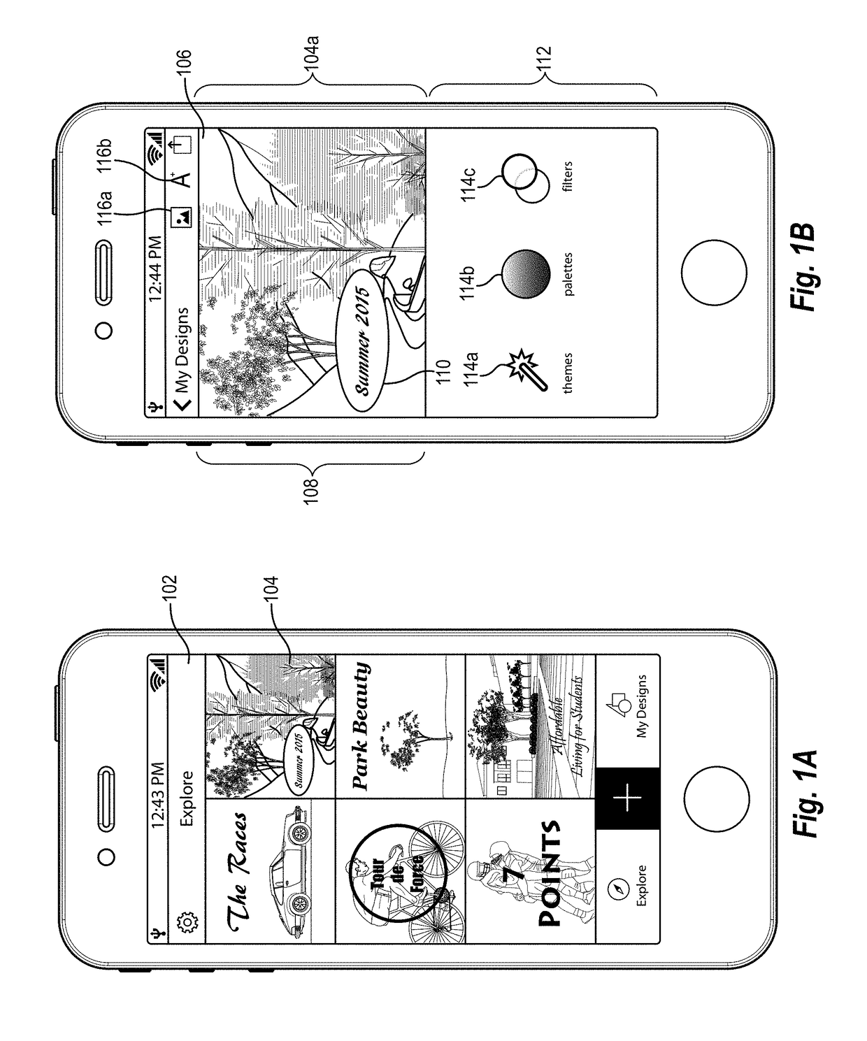 Positioning text in digital designs based on an underlying image