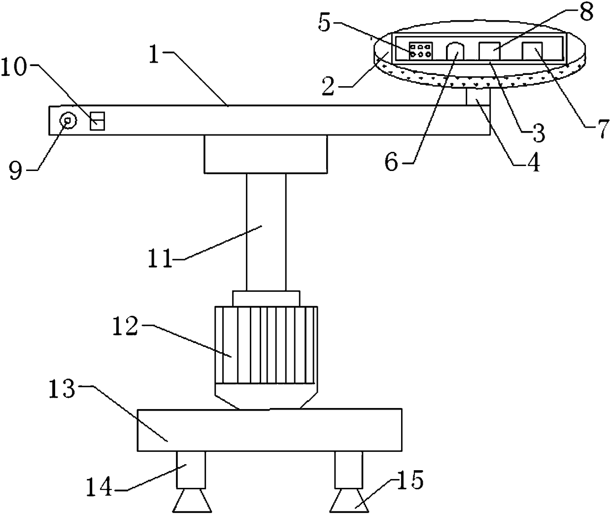 Onsite measuring device for engineering cost