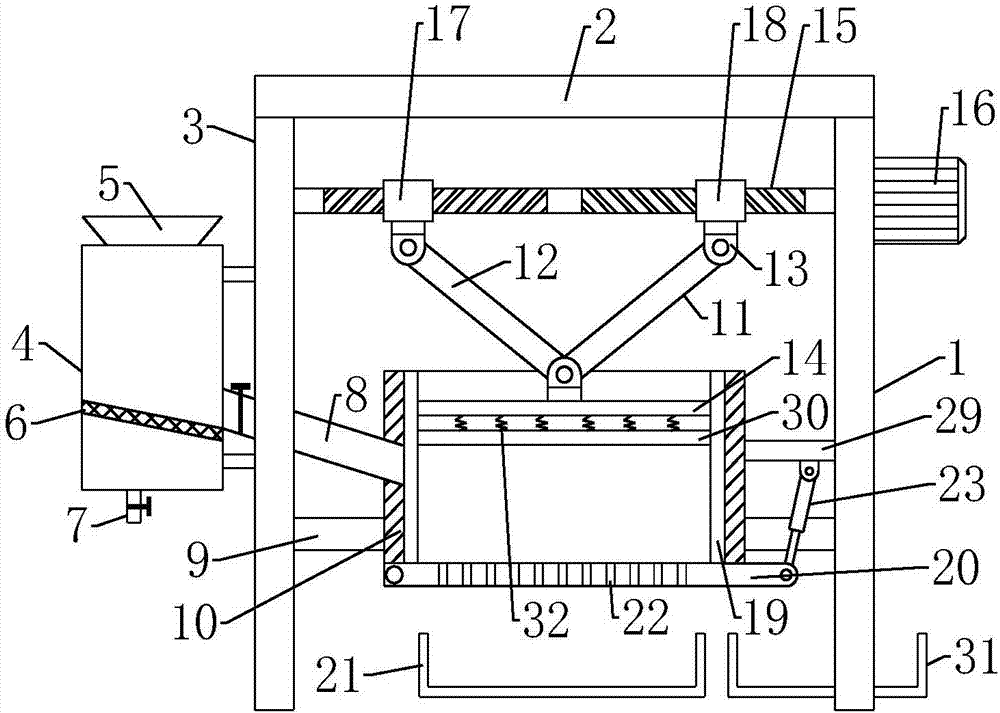 Extrusion type sludge rapid dehydration device